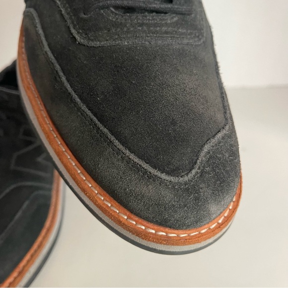 New Balance Classic Mens Suede Leather Oxford Shoes Black Size 10.5 - Picture 4 of 11